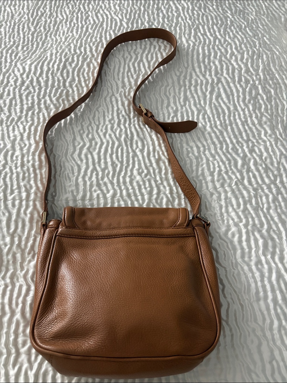 Tory Burch Brown Leather Crossbody with Logo Turnlock - Picture 2 of 10